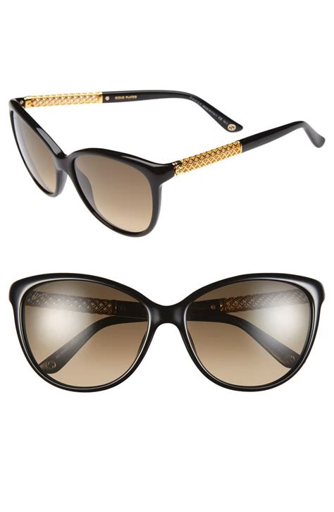 gucci women's 57mm cat eye sunglasses|luxury designer sunglasses cat eye.